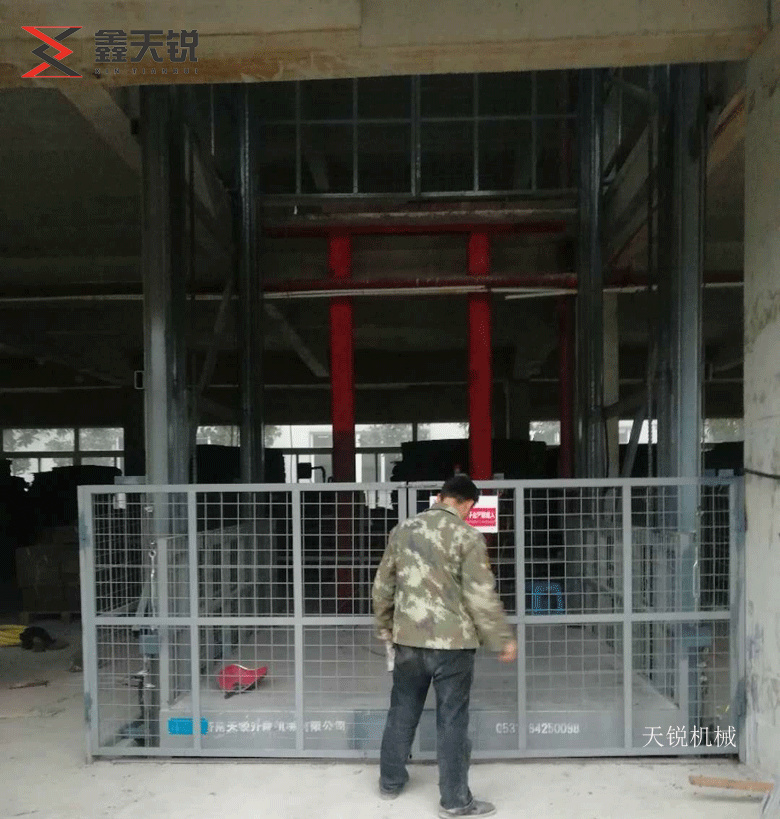 抚顺10吨液压货梯交付使用